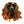 Load image into Gallery viewer, Emily Rose 18 Months Black | Orange
