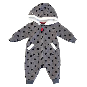 Carters 3 months Gray | Black Dots