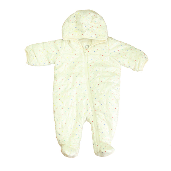 Gap 0-3 Months White Polka Dots