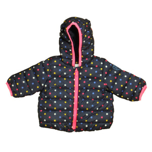 Gap 0-6 Months Navy | Pink Polka Dots