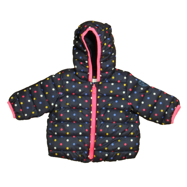 Gap 0-6 Months Navy | Pink Polka Dots