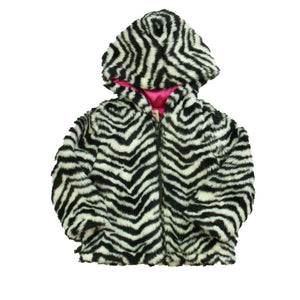 Gymboree 12-24 Months White | Black | Faux Fur