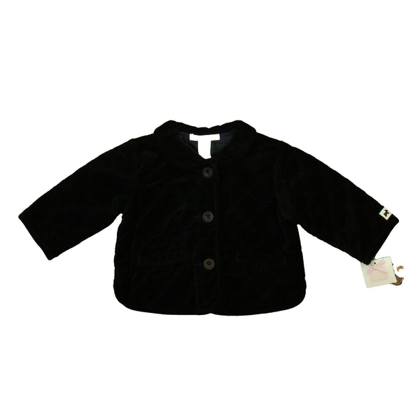 Janie and Jack 6-12 Months Black Velour