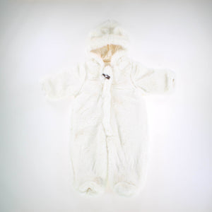 Jessica Simpson 3-6 Months White Faux Fur