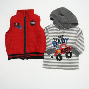 Kids Headquarters 6-9 Months Red | White | Gray