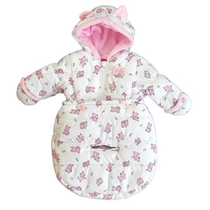 London Fog 0-6 Months White | Pink Dogs