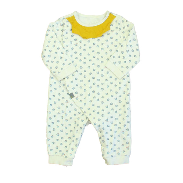 Moi Moln 3-6 Months White | Blue Pumpkins