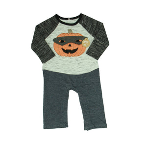 Mudpie 3-6 Months Grey | Pumpkin