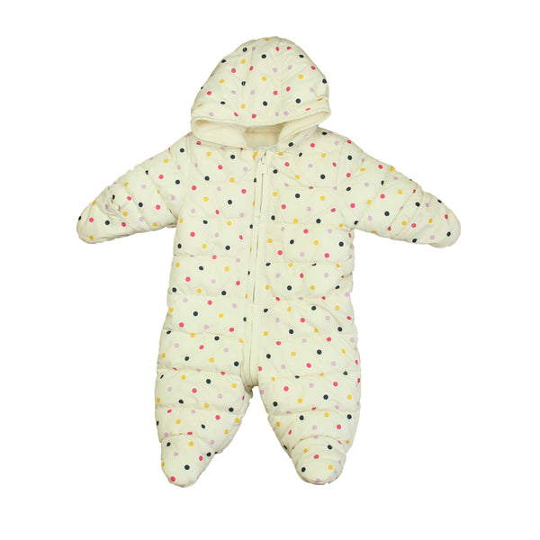 Old Navy 3-6 Months Ivory Polk Dots