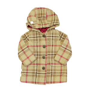 Old Navy 6-12 Months Tan | Pink Plaid