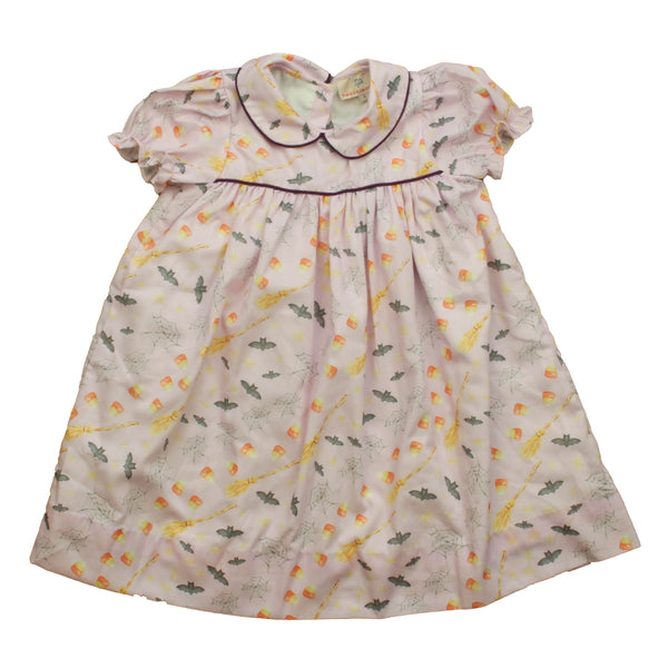 Smockingbird 4T Pink Halloween
