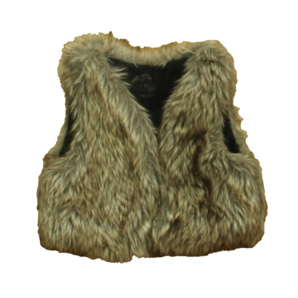 Trois Moutons 24 Months Brown Faux Fur