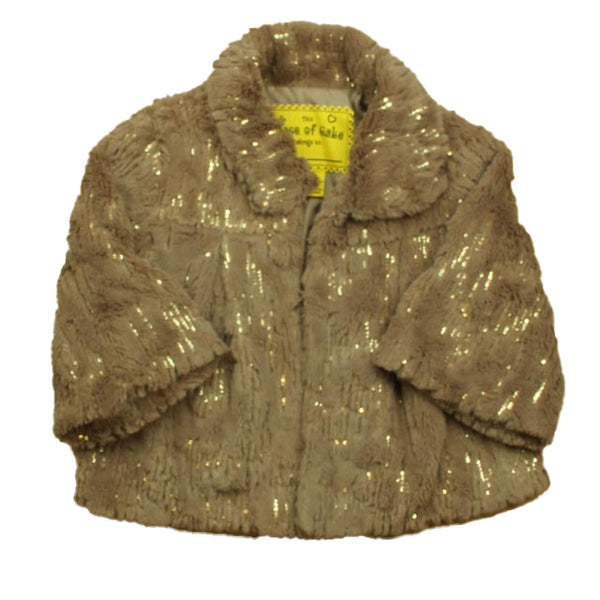 Unknown Brand 4-6 Years Taupe Sequins