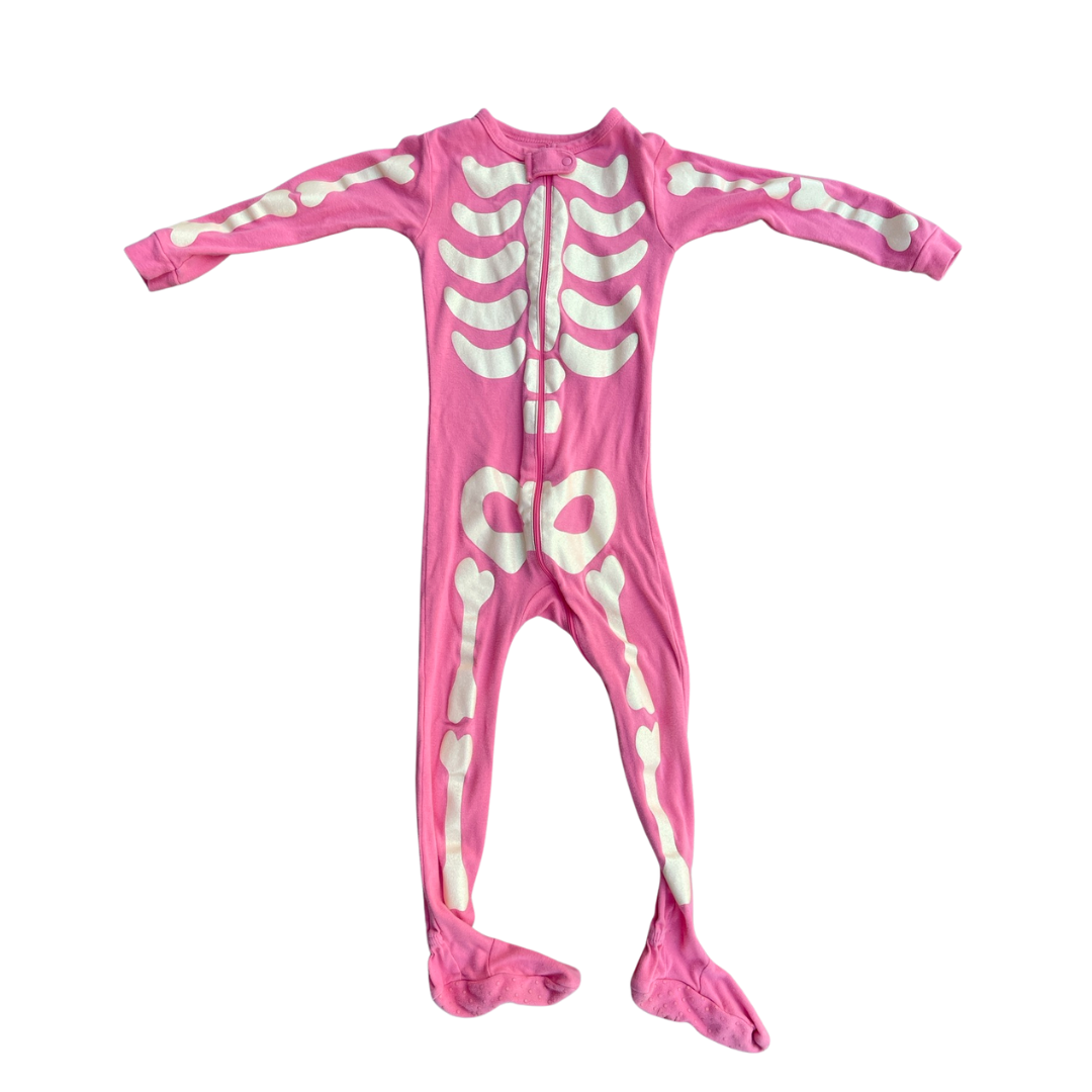 Pink skeleton pajamas hotsell