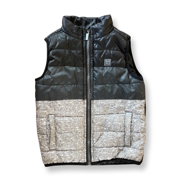 Black and Grey Puffer Vest